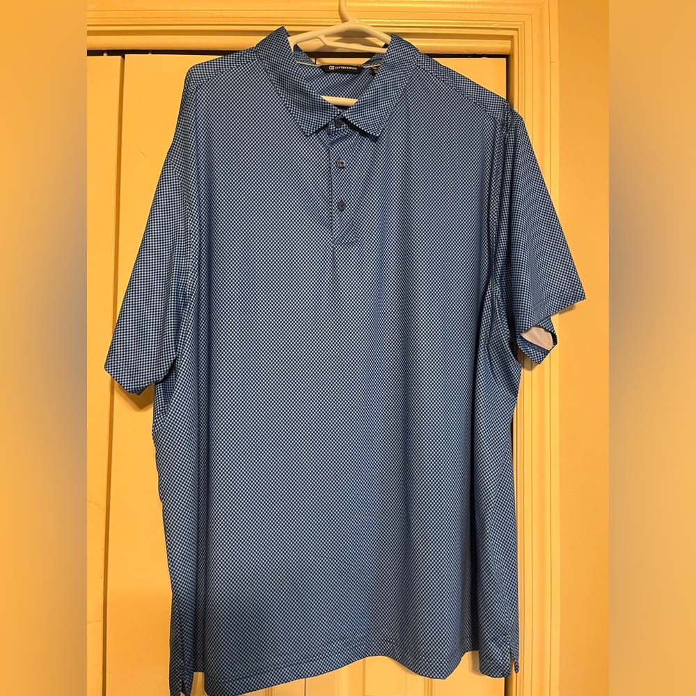 Cutter & Buck Men’s Pike Mini Print Golf Polo - 4X
